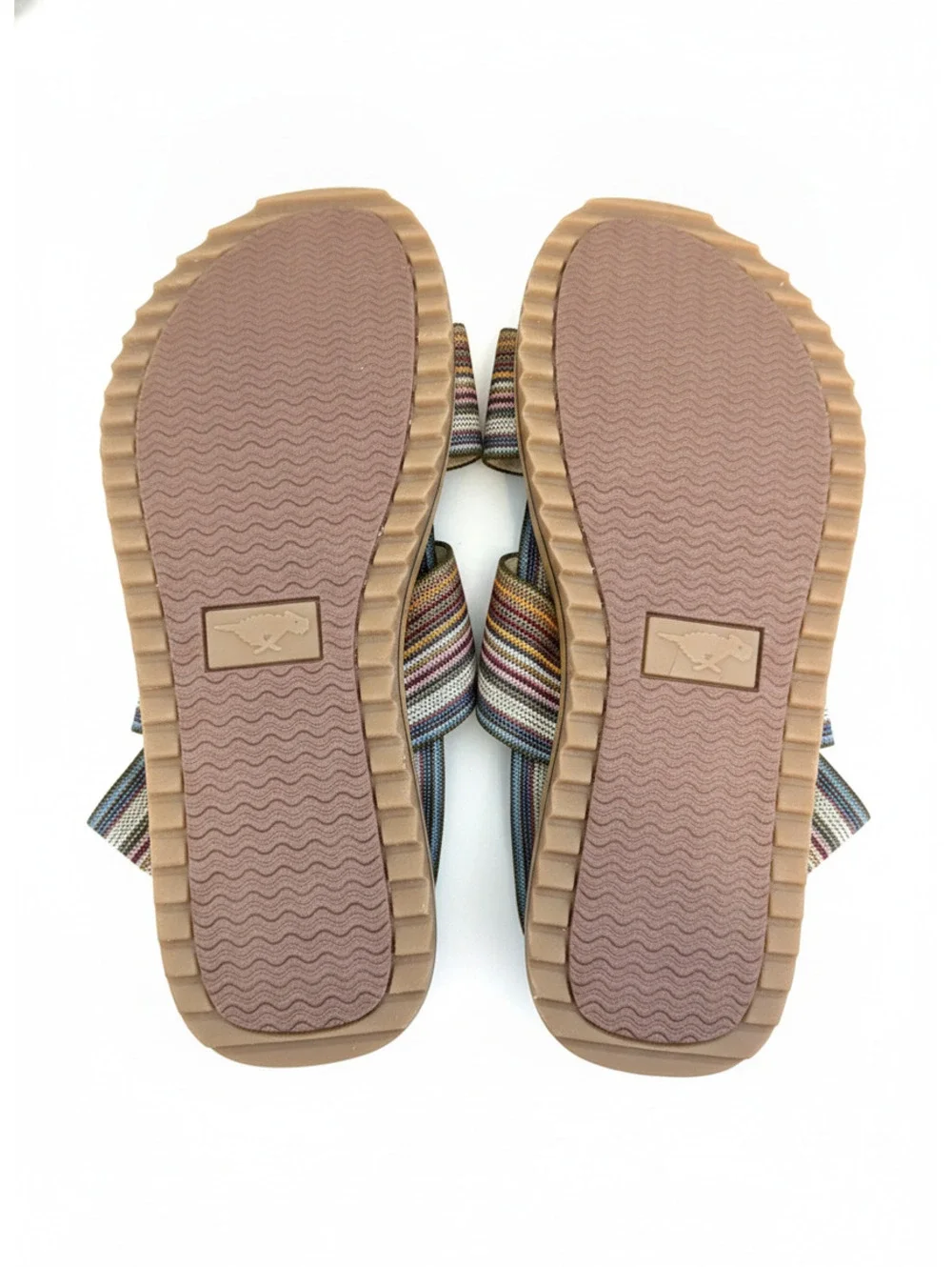 Rocket Dog Striped Elastic Strap Sandals Size 8-9